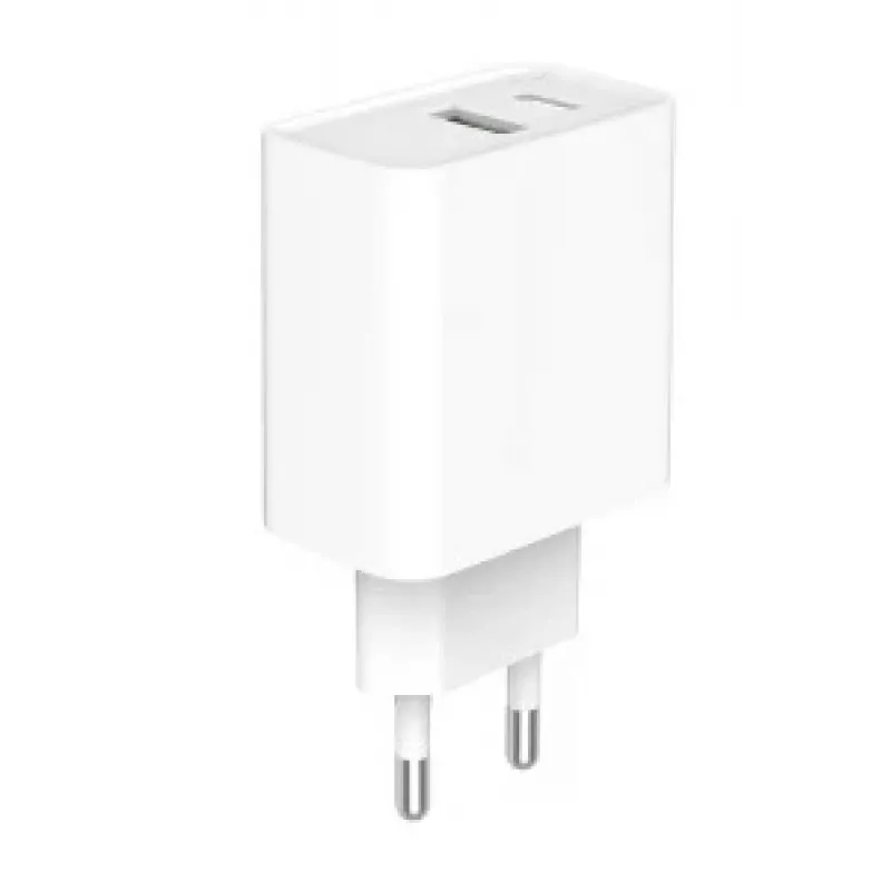 Carregador rápido USB GEMBIRD – Type-A e C 2 portas 20 W – branco