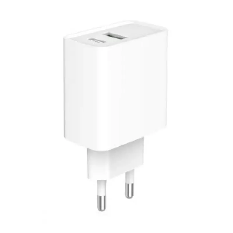 Carregador rápido USB GEMBIRD – Type-A e C 2 portas 20 W – branco
