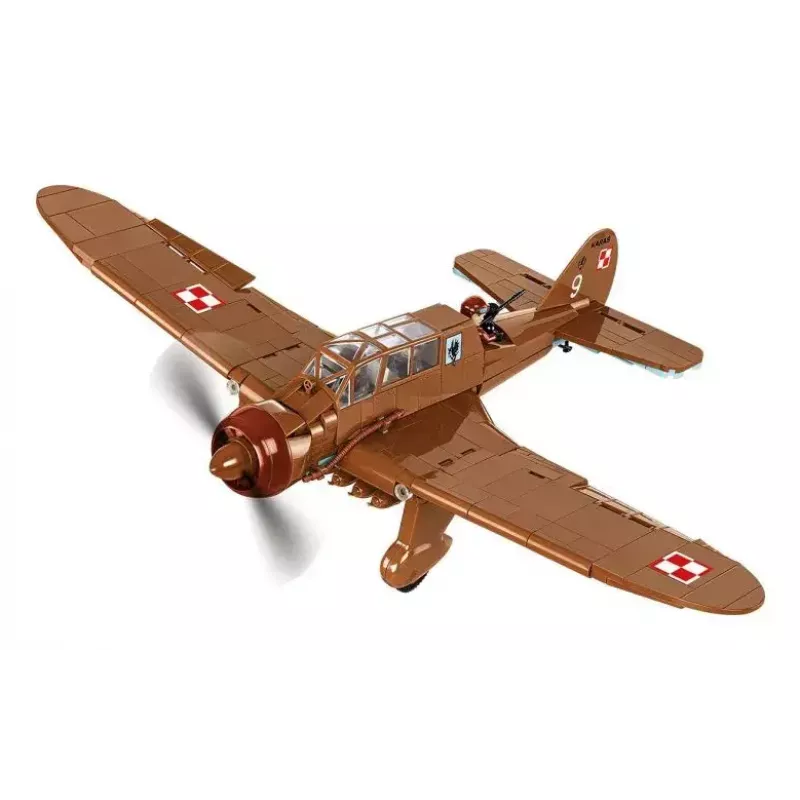 Conjunto de construção Cobi PZL.23 Karaś 586 peças