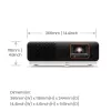 Projetor de curta distância BenQ X500i 2200 ANSI Lumen DLP UHD 4K (3840x2160) preto, branco