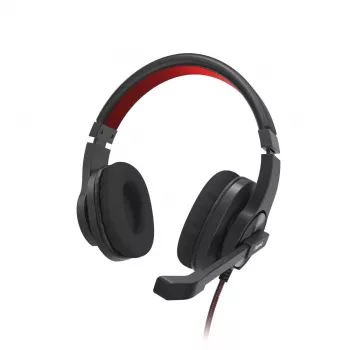 Hama HS-USB400 V2 Headset com fio, arco de cabeça, Escritório/Call center, USB Type-A, preto, vermelho