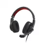 Hama HS-USB400 V2 Headset com fio, arco de cabeça, Escritório/Call center, USB Type-A, preto, vermelho