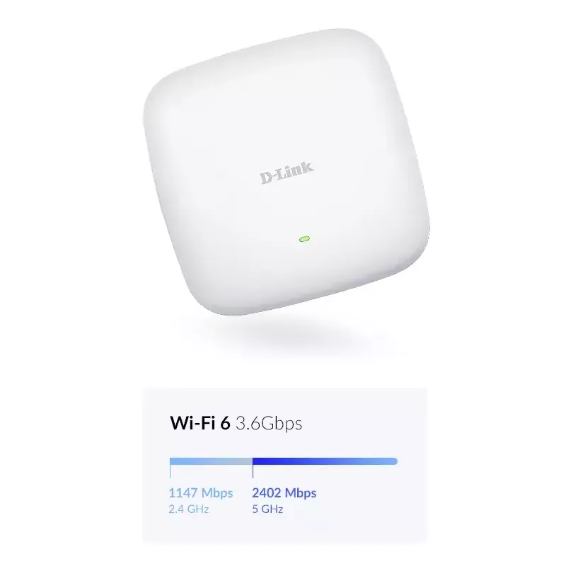 Ponto de acesso D-Link AX3600 Wi-Fi 6 Dual-Band PoE