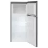 Frigorífico de instalação livre AMICA FD2015.4X(E) prateado, 200 L, congelador em cima, LED, portas reversíveis