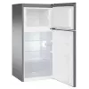 Frigorífico de instalação livre AMICA FD2015.4X(E) prateado, 200 L, congelador em cima, LED, portas reversíveis