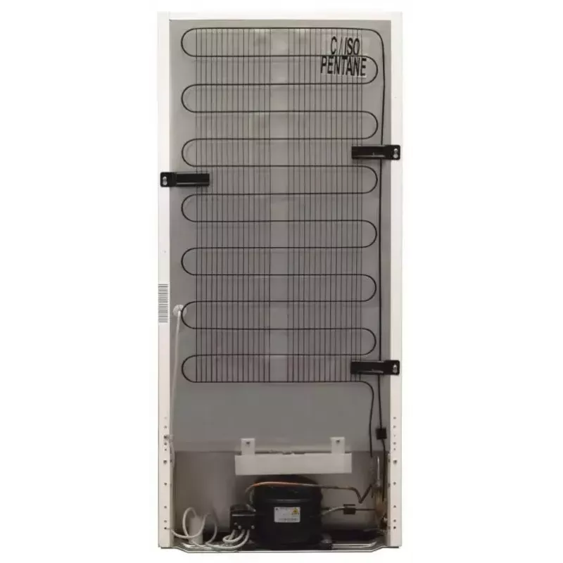 Frigorífico de instalação livre AMICA FD2015.4X(E) prateado, 200 L, congelador em cima, LED, portas reversíveis