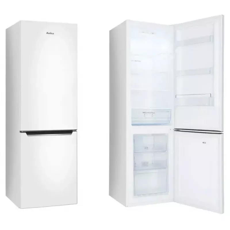 Combinado frigorífico-congelador AMICA FK 2995.2FT(E) — 299 L, congelador em baixo, No Frost, LED, classe E