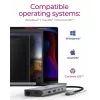 ICY BOX IB-DK4061-CPD com fios USB 3.2 Gen 1 (3.1 Gen 1) Type-C cinzento