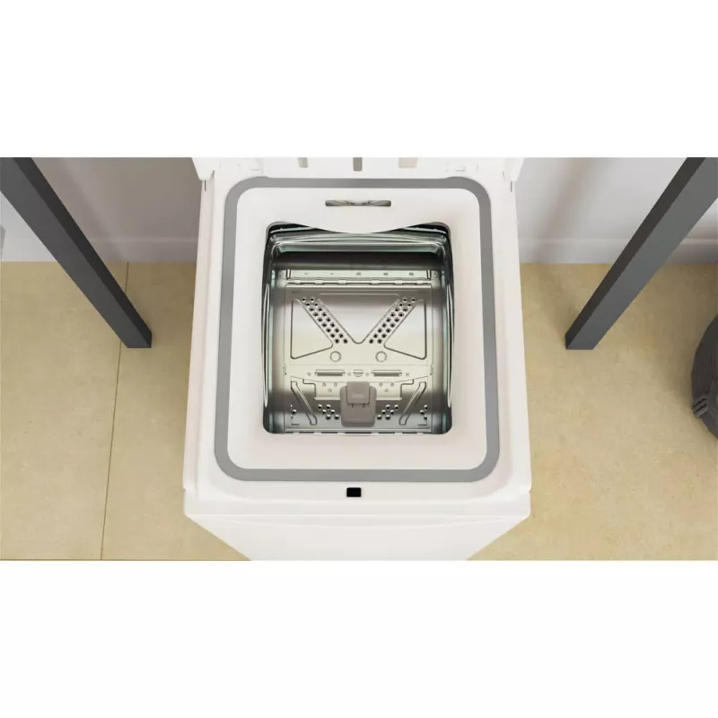 Whirlpool NTDLR 6040S PL/N máquina de lavar roupa de carga superior, 6 kg, 1000 rpm, 6th Sense, classe energética C, branca