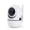 Gembird TSL-CAM-WRHD-02 câmara Wi-Fi inteligente rotativa para interior, Full HD 1080p, Tuya, rotação de 355°, branca