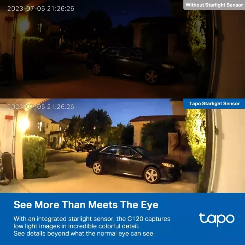 Câmara de vigilância IP TP-Link Tapo C120 interior/exterior