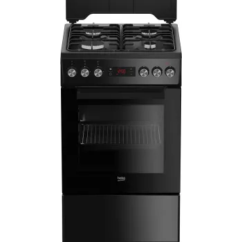 Fogão independente Beko FSE52321DBD elétrico/gás preto