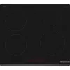 Placa Bosch Serie 6 PIE631HB1E preta de encastrar 60 cm placa de indução por zonas 4 zona(s)