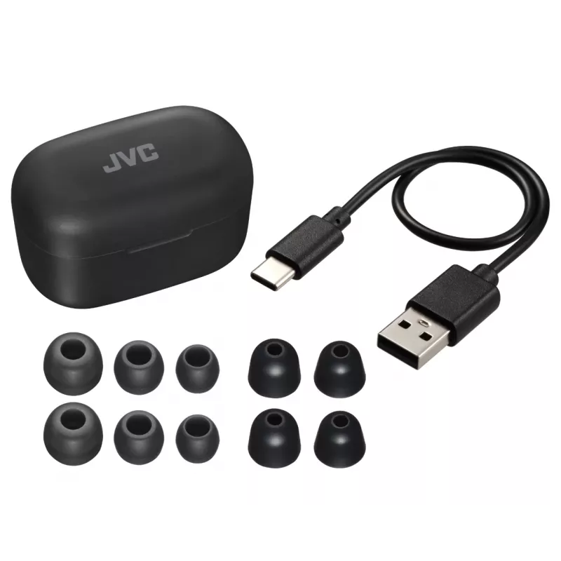 Headset JVC HA-A25T True Wireless Stereo (TWS) In-Ear chamadas/música Bluetooth preto