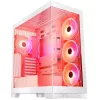 Caixa de PC MODECOM Volcano SPACE APEX ARGB MIDI Tower branca – aço, janela lateral, ventoinhas ARGB, USB-C