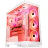 Caixa de PC MODECOM Volcano SPACE APEX ARGB MIDI Tower branca – aço, janela lateral, ventoinhas ARGB, USB-C