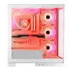 Caixa de PC MODECOM Volcano SPACE APEX ARGB MIDI Tower branca – aço, janela lateral, ventoinhas ARGB, USB-C