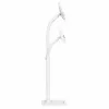 Suporte de chão Manhattan (antirroubo) para tablet e iPad, universal, rotação 360°, inclinação +20° a -110°, branco, com fecho, tablets 7,9