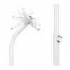 Suporte de chão Manhattan (antirroubo) para tablet e iPad, universal, rotação 360°, inclinação +20° a -110°, branco, com fecho, tablets 7,9