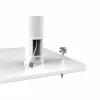 Suporte de chão Manhattan (antirroubo) para tablet e iPad, universal, rotação 360°, inclinação +20° a -110°, branco, com fecho, tablets 7,9