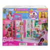 Casa de bonecas Barbie Getaway com boneca, 4 áreas de brincar e 11 acessórios decorativos