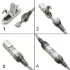 Ficha RJ45 sem ferramentas QOLTEC 54540 CAT6 STP para cabos Ethernet blindados
