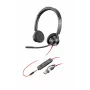Headset HP Poly Blackwire 3325 estéreo USB-C + ficha 3,5 mm + adaptador USB-C/A
