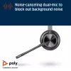 Headset HP Poly Voyager 4320 USB-C + dongle BT700, sem fios, escritório/call center, headset, preto