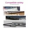 ICY BOX IB-DK4012-CPD com fios USB 3.2 Gen 1 (3.1 Gen 1) Type-C antracite, preto