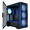 Caixa de PC MODECOM Horizon ARGB FLOW MIDI preto — suporte E-ATX, vidro temperado, ARGB, USB-C, GPU máx. 400 mm