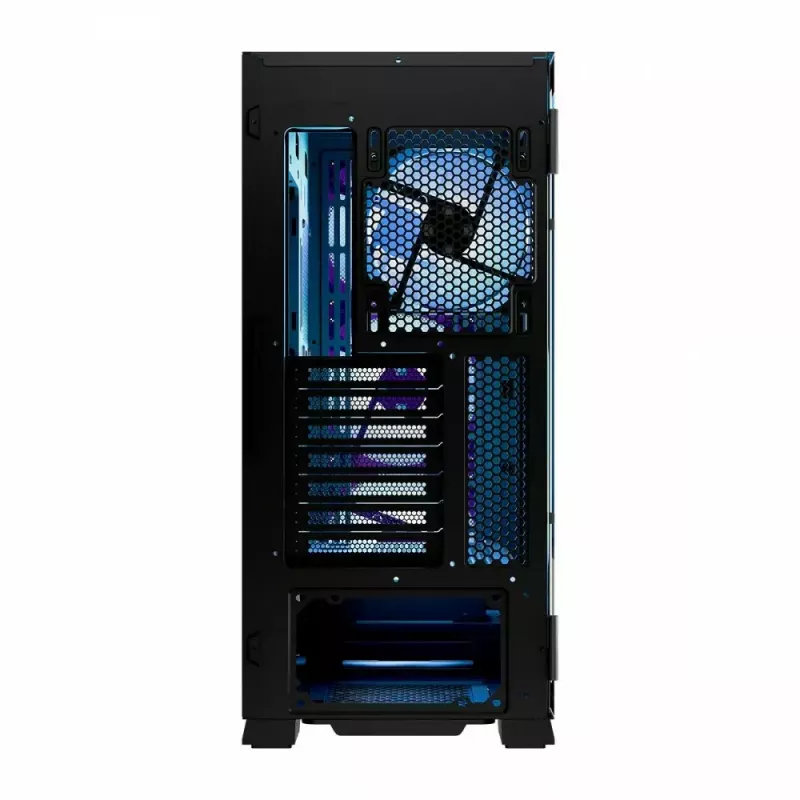 Caixa de PC MODECOM Horizon ARGB FLOW MIDI preto — suporte E-ATX, vidro temperado, ARGB, USB-C, GPU máx. 400 mm