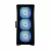 Caixa de PC MODECOM Horizon ARGB FLOW MIDI preto — suporte E-ATX, vidro temperado, ARGB, USB-C, GPU máx. 400 mm