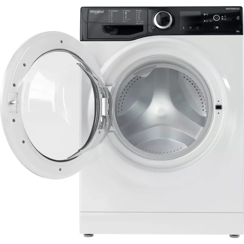 Whirlpool WRBSS 6249 S EU máquina de lavar roupa de instalação livre slim de carga frontal 6 kg 1200 rpm, classe energética C, branca