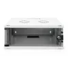 Armário de parede DIGITUS 4U - SOHO não montado 241x540x400 mm, porta frontal em vidro, cinzento