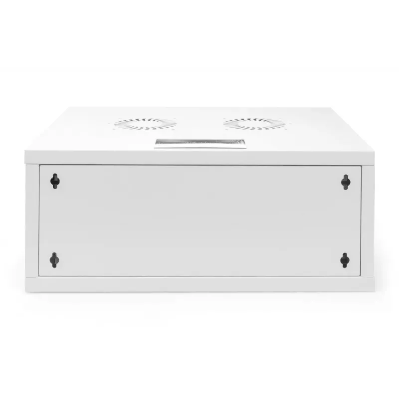 Armário de parede DIGITUS 4U - SOHO não montado 241x540x400 mm, porta frontal em vidro, cinzento
