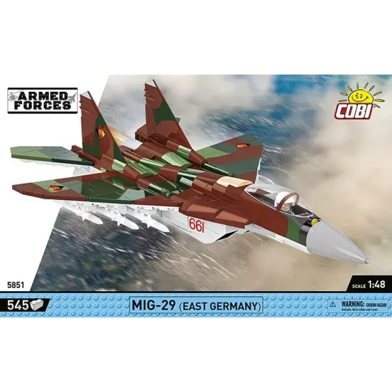 Brinquedo de construção Cobi MiG-29 Alemanha Oriental 5851 — conjunto de 300 peças