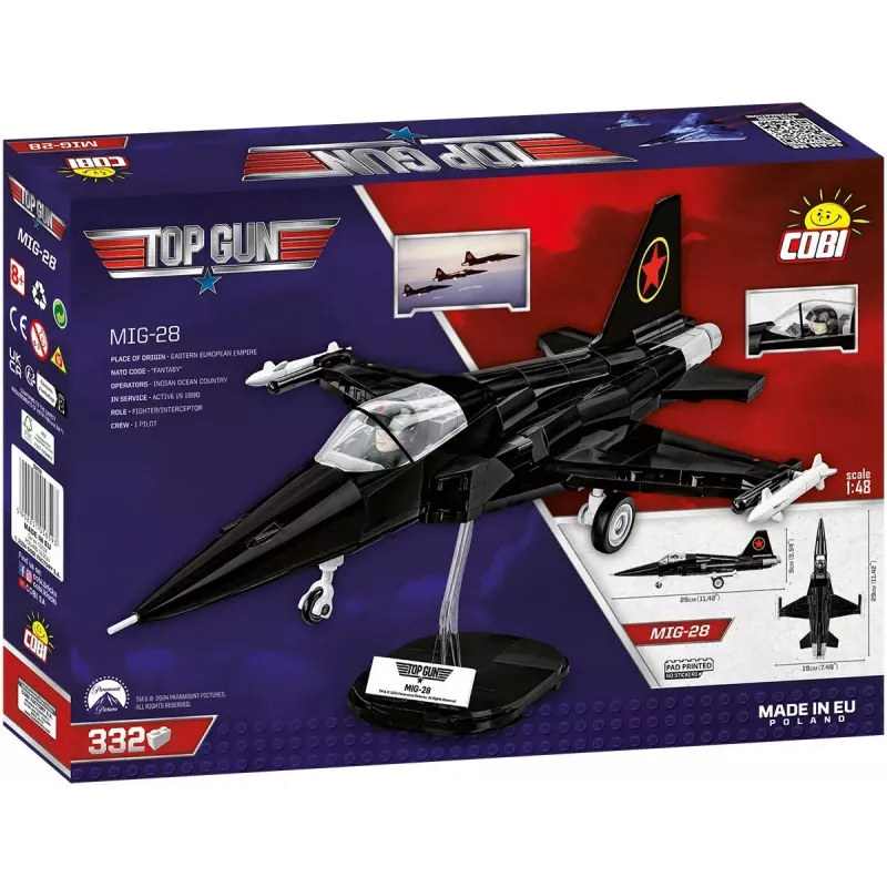 Conjunto de construção Cobi Top Gun MiG-28 5859, maquete à escala 1:48, conjunto de blocos de colecionador