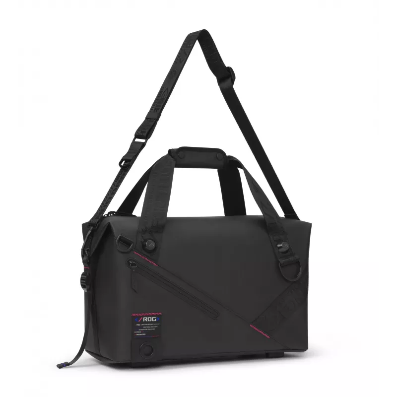 Mala de mão ASUS ROG SLASH Duffle Bag, poliéster, poliuretano (PU), poliuretano termoplástico (TPU), preto, homem
