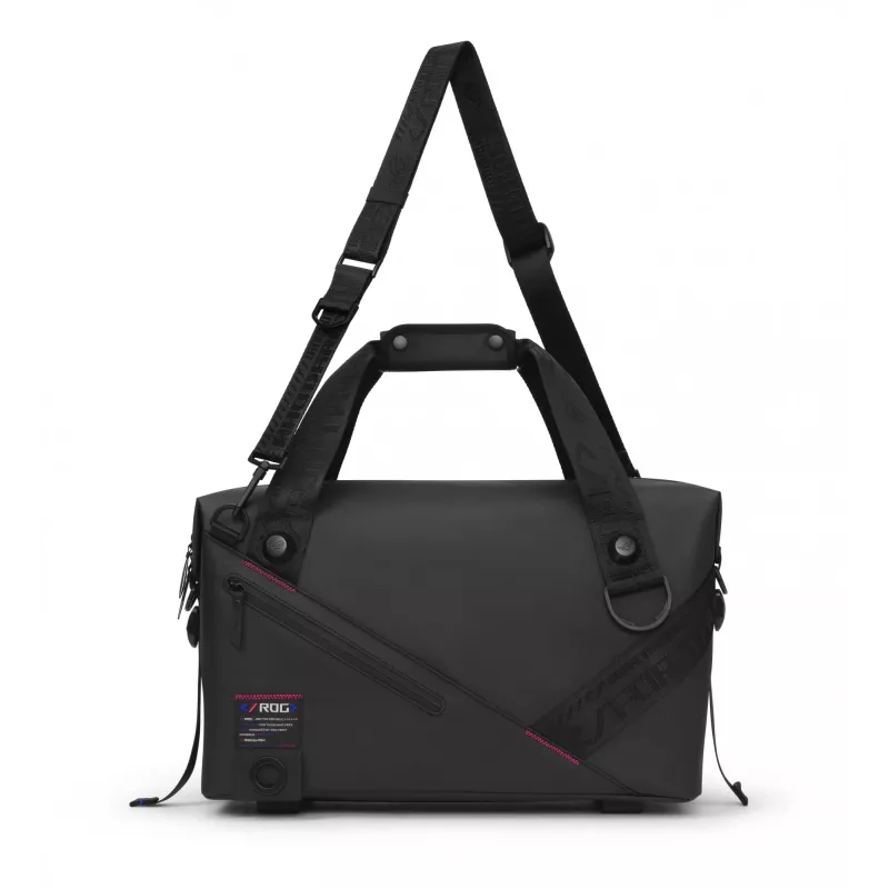 Mala de mão ASUS ROG SLASH Duffle Bag, poliéster, poliuretano (PU), poliuretano termoplástico (TPU), preto, homem