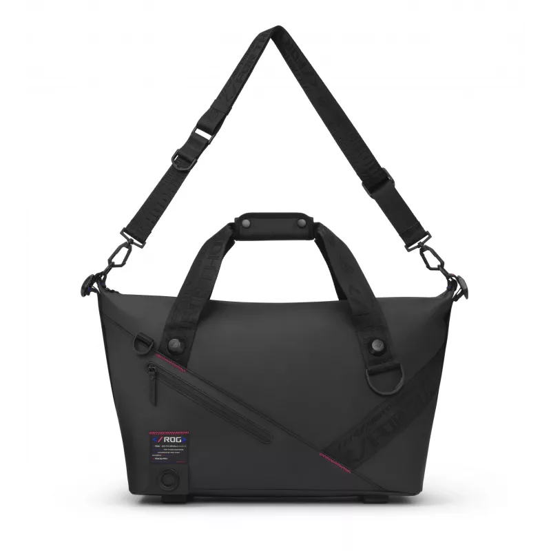 Mala de mão ASUS ROG SLASH Duffle Bag, poliéster, poliuretano (PU), poliuretano termoplástico (TPU), preto, homem