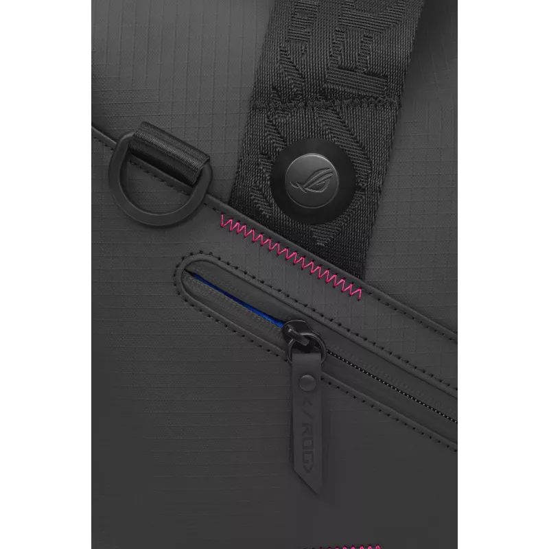 Mala de mão ASUS ROG SLASH Duffle Bag, poliéster, poliuretano (PU), poliuretano termoplástico (TPU), preto, homem