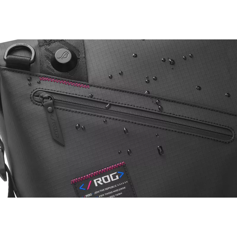Mala de mão ASUS ROG SLASH Duffle Bag, poliéster, poliuretano (PU), poliuretano termoplástico (TPU), preto, homem