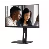 AOC 22E2UMF monitor VA de 21,5 polegadas (54,6 cm), 1920 x 1080 Full HD, 75 Hz, 4 ms, HDMI, DisplayPort, VGA, hub USB, colunas, pivot, altura ajustável, preto