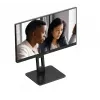 AOC 22E2UMF monitor VA de 21,5 polegadas (54,6 cm), 1920 x 1080 Full HD, 75 Hz, 4 ms, HDMI, DisplayPort, VGA, hub USB, colunas, pivot, altura ajustável, preto