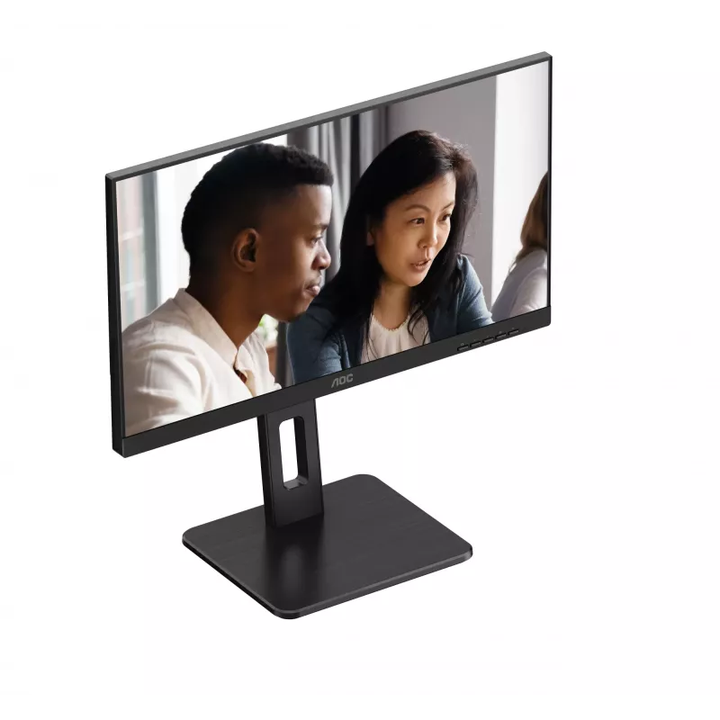 AOC 22E2UMF monitor VA de 21,5 polegadas (54,6 cm), 1920 x 1080 Full HD, 75 Hz, 4 ms, HDMI, DisplayPort, VGA, hub USB, colunas, pivot, altura ajustável, preto