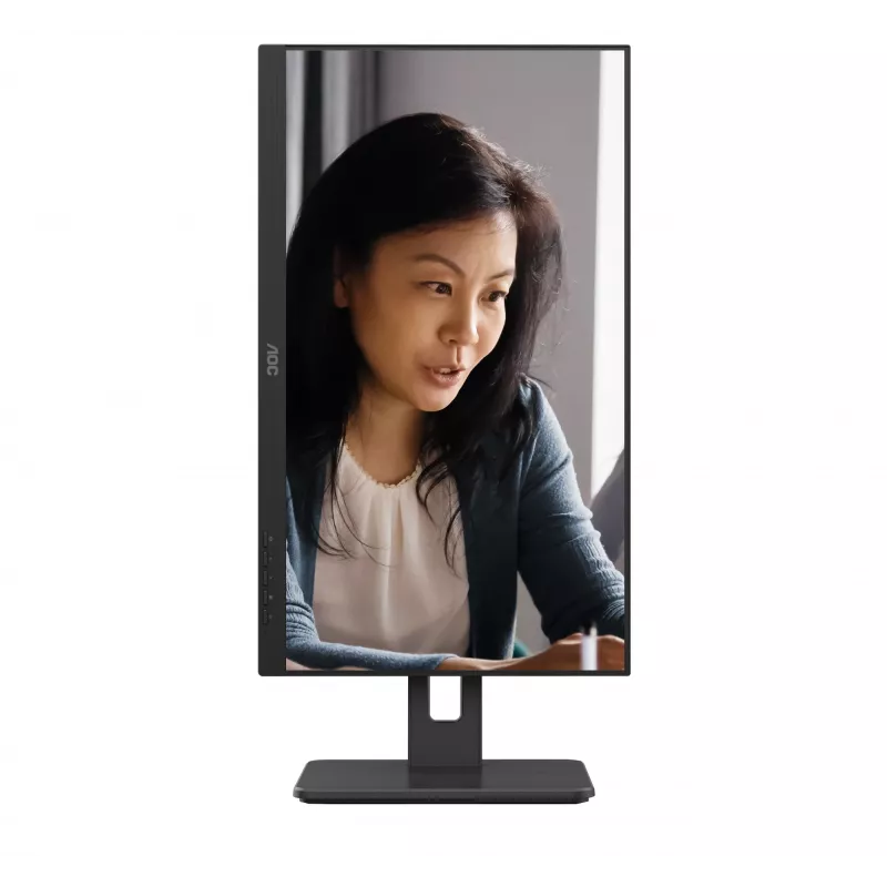 AOC 22E2UMF monitor VA de 21,5 polegadas (54,6 cm), 1920 x 1080 Full HD, 75 Hz, 4 ms, HDMI, DisplayPort, VGA, hub USB, colunas, pivot, altura ajustável, preto