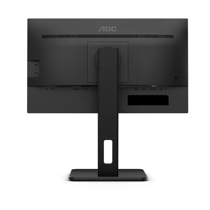 AOC 22E2UMF monitor VA de 21,5 polegadas (54,6 cm), 1920 x 1080 Full HD, 75 Hz, 4 ms, HDMI, DisplayPort, VGA, hub USB, colunas, pivot, altura ajustável, preto