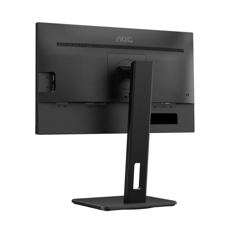 AOC 22E2UMF monitor VA de 21,5 polegadas (54,6 cm), 1920 x 1080 Full HD, 75 Hz, 4 ms, HDMI, DisplayPort, VGA, hub USB, colunas, pivot, altura ajustável, preto