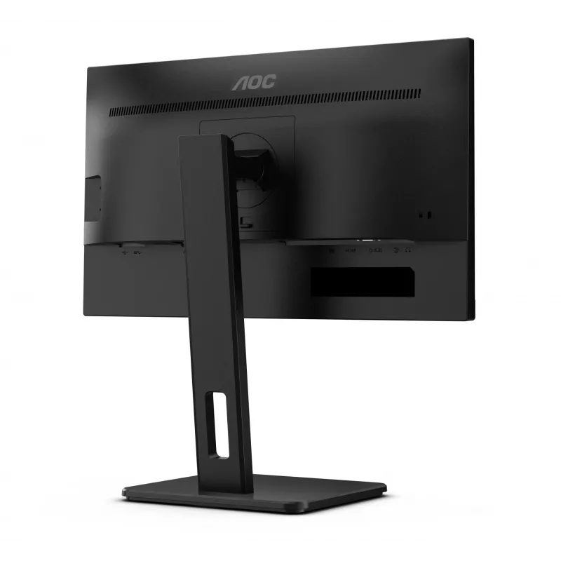 AOC 22E2UMF monitor VA de 21,5 polegadas (54,6 cm), 1920 x 1080 Full HD, 75 Hz, 4 ms, HDMI, DisplayPort, VGA, hub USB, colunas, pivot, altura ajustável, preto