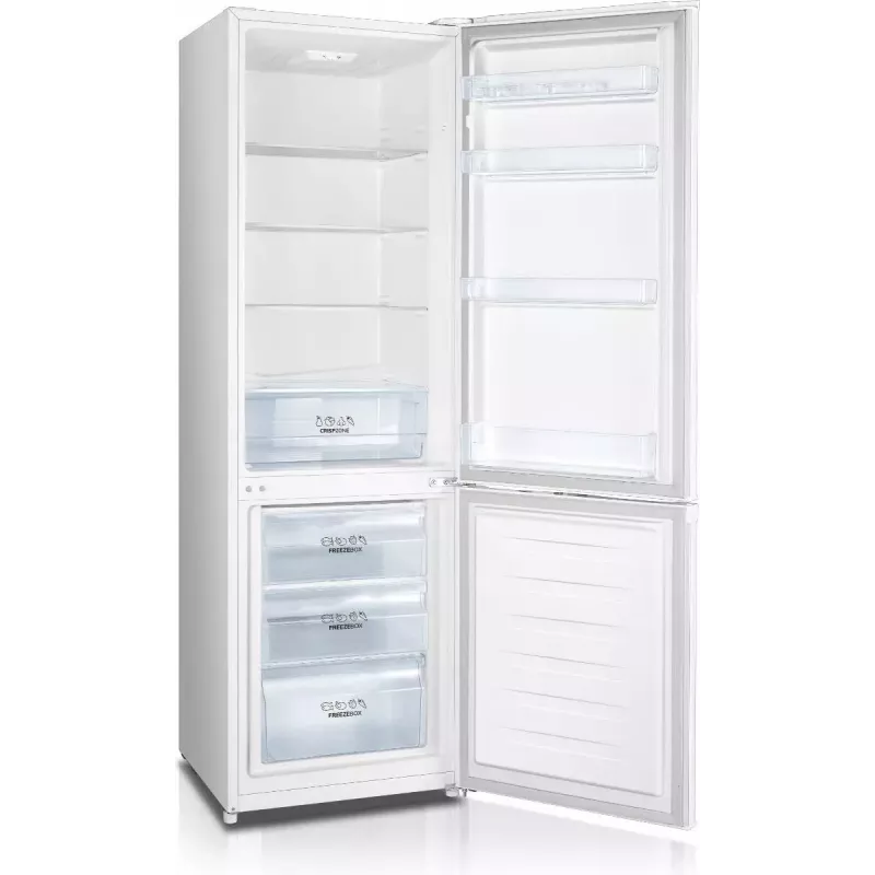 Combinado de frigorífico e congelador independente Gorenje RK4182PW4, 269 L total (198 L frigorífico, 71 L congelador), branco, congelador em baixo